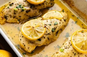 Straightforward Lemon Herb Baked Hen Breast