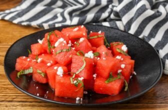 Watermelon Basil Salad – Barefeet within the Kitchen
