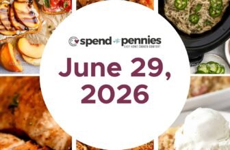 Weekly Meal Plan June 29, 2026