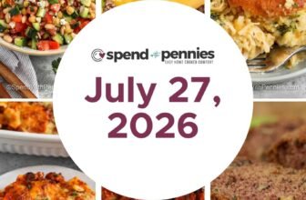 Weekly Meal Plan July 27, 2026