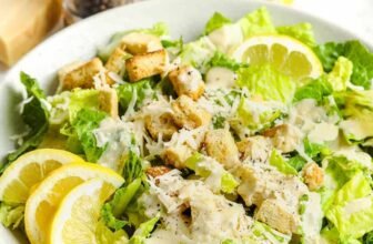 Caesar Salad (Traditional Home made Dressing)
